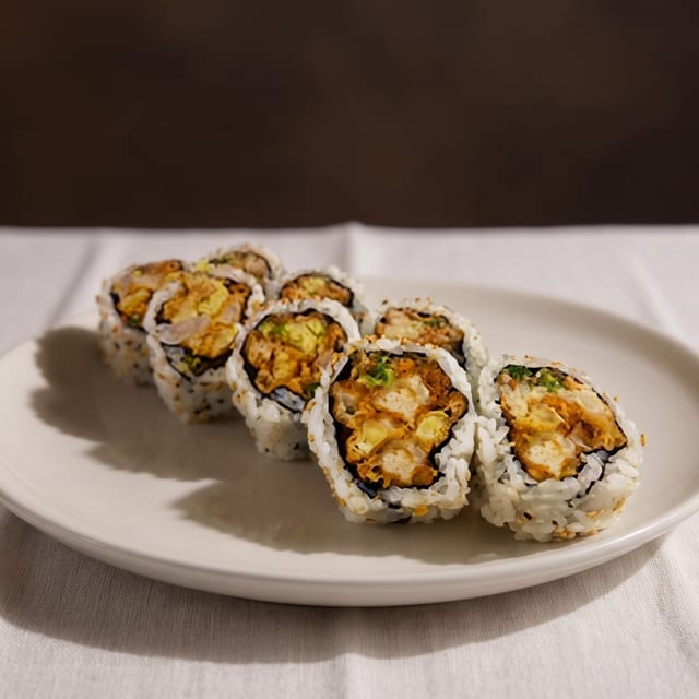 Vegetable Tempura Roll (V) (VG).