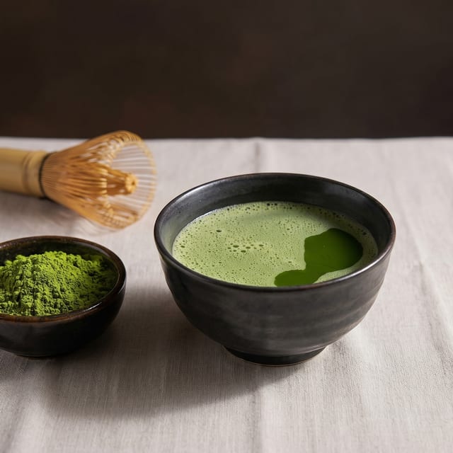 Hot Matcha Green Tea.