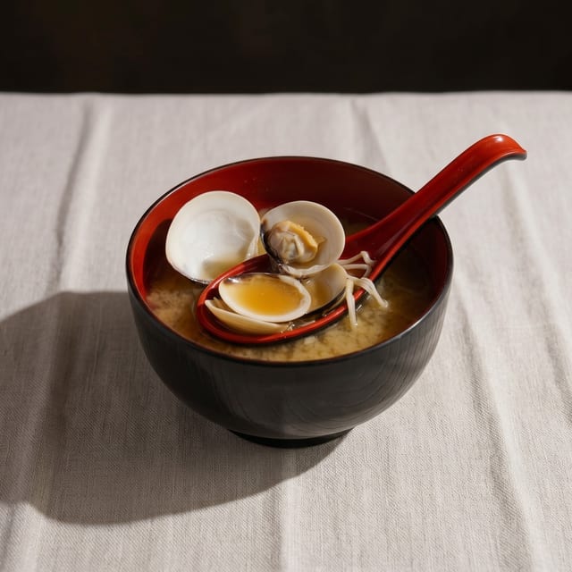 Clam Mushroom Miso Soup (GF).