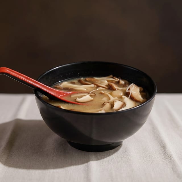 Mushroom Miso Soup (GF) (V) (VG).