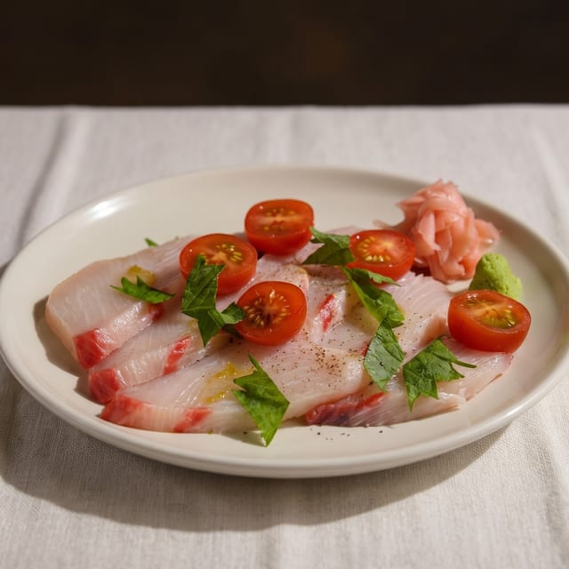 Amberjack Carpaccio.